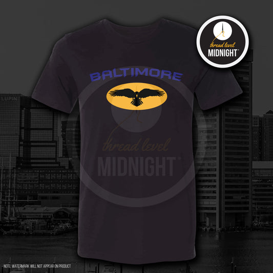 2021 Season Collection: Baltimore Batman Style Tee (Black/White/Grey/Navy)