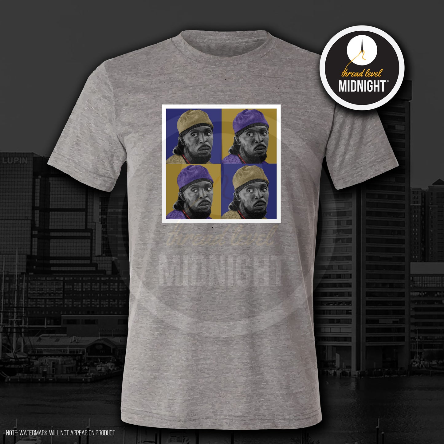 Tribute to Omar Collection: OMAR Collage - Ravens Colors (Black/Purple/White/Grey/Navy)