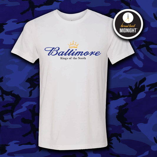 2021 Season Collection: Baltimore - Kings of the North Tee (Black/White/Grey)