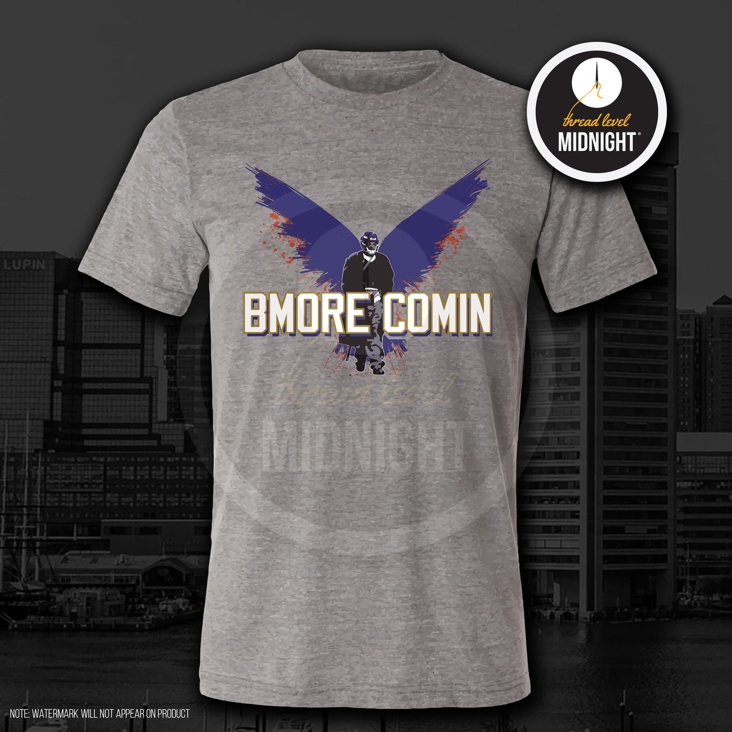 Tribute to Omar Collection: BMORE Comin (Black/White/Grey/Navy)