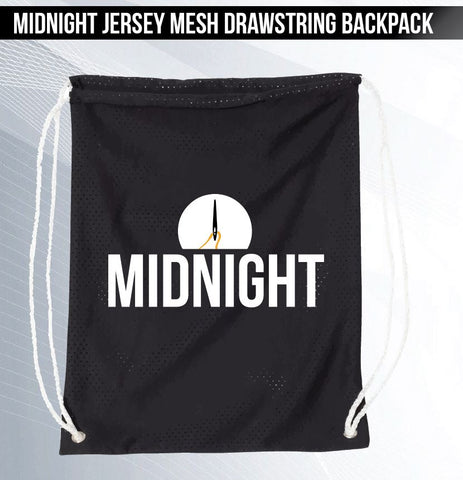 MIDNIGHT Jersey Mesh Drawstring Backpack