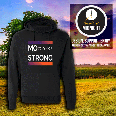 Mo Strong Purple/Orange Hoodie (Black/Tailgate)