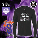 Baltimore Lamaryland Est 2018 - Vintage Black Hooded Long-sleeved Triblend Tee