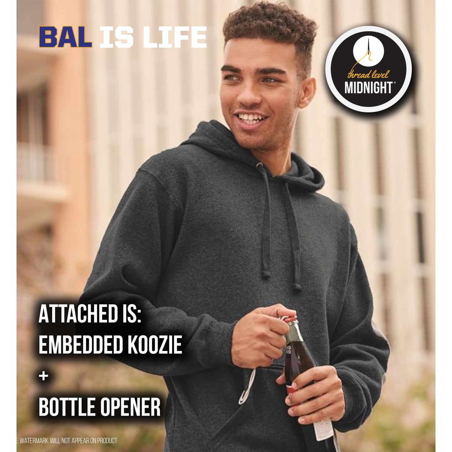 2021 Season Collection: BAL IS LIFE Hoodie (Black/Storm/Tailgate)