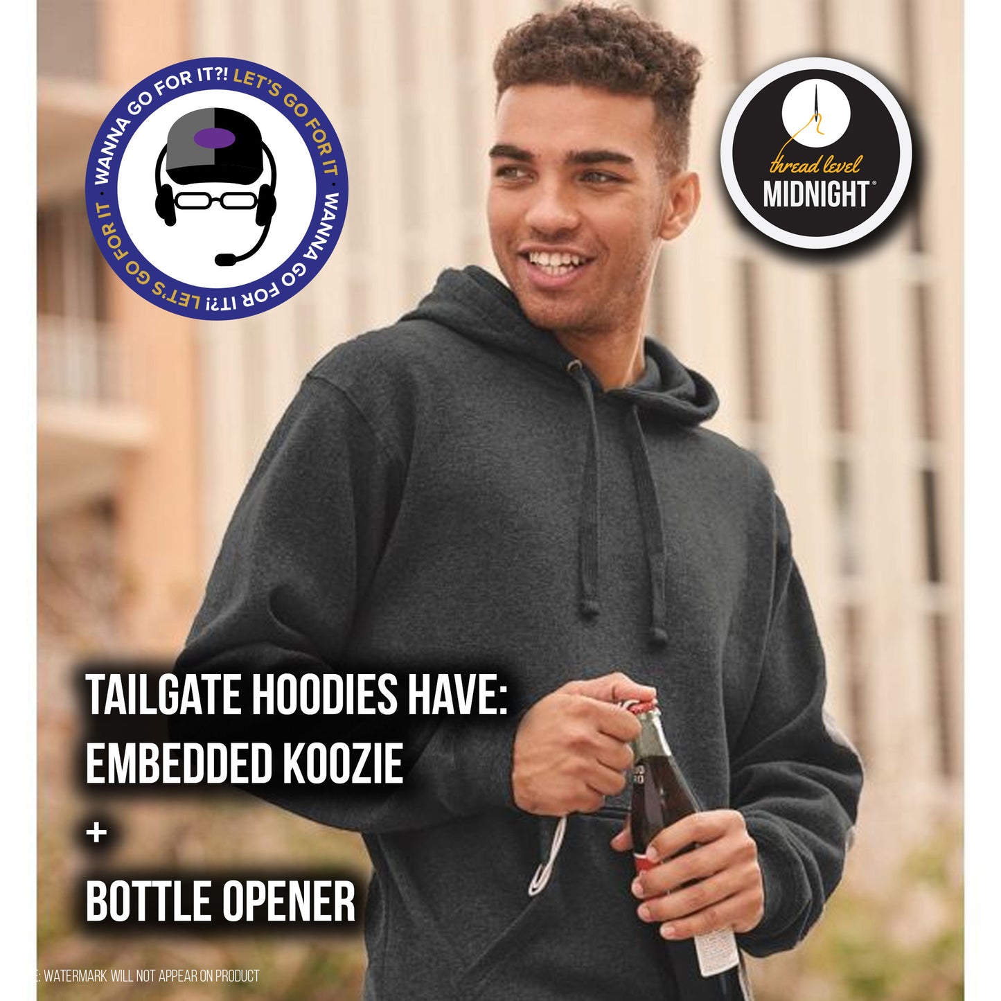 2021 Season Collection: "Wanna go for it?" Coach Hoodie (Black/Storm/Tailgate)